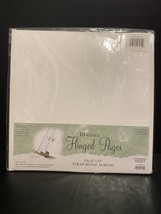 Westrim 10 Hinged Pages Refill Pack Strap Hinge Albums Archival 12” x 12... - $19.77