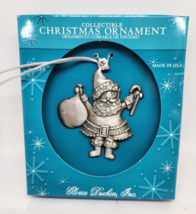 Gloria Duchin Santa Ornament Pewter New In Box - £7.47 GBP