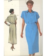 Simplicity 7942 Vintage 80s Shirtdress Back Skirt Inset Size 8 10 12 UNCUT - £3.14 GBP