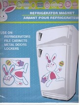 Build Your Own Easter Bunny Egg Basket Locker Cabinet Refrigerator Magnet Sheet - £6.28 GBP