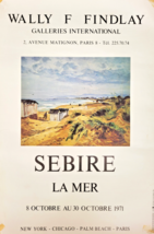 Gaston Sébire - Original Exhibition Poster - la Mer - Wally Findlay-1971 - $164.63