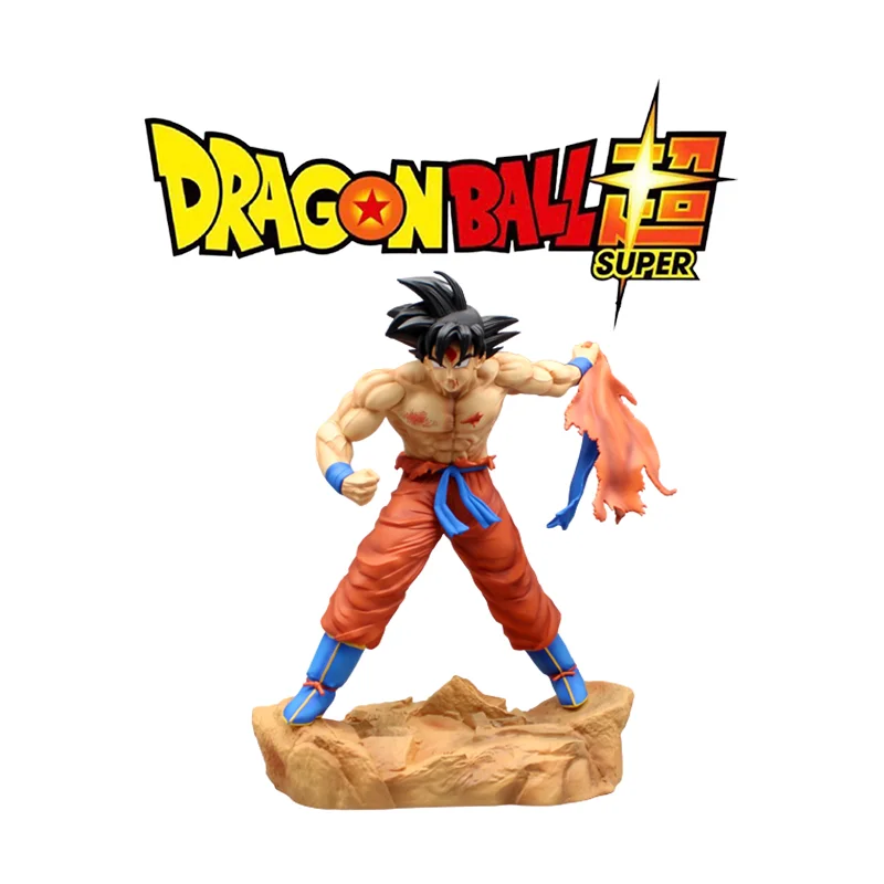 39cm Dragon Ball Z Son Goku Anime Figure Super Saiyan Goku Gk Statue Pvc Action - £67.86 GBP+