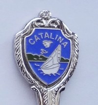 Collector Souvenir Spoon USA California Catalina Sailboat Emblem Map Bowl - £5.56 GBP