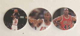 Michael Jordan Pogs Milk Cap Trading Cards Lot Of 3 Upper Deck #34 35 36 - £3.20 GBP