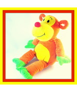 17&quot; BIG ,COLORFUL SOFT STUFFED MONKEY - PLUSH DOLL, HIGH QUALITY, RARE - £28.45 GBP