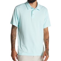 PGA Tour Men&#39;s Short Sleeve Mini Geo Jacquard Golf Polo Polyester Shirt ... - £13.46 GBP