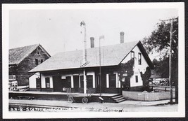 West Concord NH Railroad Station Depot RPPC Real Photo Postcard - $14.75