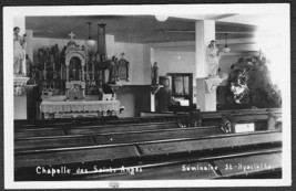 Saint Hyacinth Basilica Chapel 1920s RPPC Quebec City Photo Postcard - £10.22 GBP