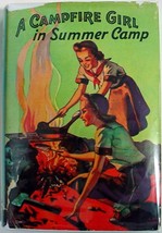 A Campfire Girl in Summer Camp #3 Jane L. Stewart hcdj Saalfield Publishing - £6.32 GBP