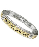 Gerochristo 6289 - Solid Gold &amp; Silver Medieval Byzantine Cuff Bracelet  - £2,502.39 GBP