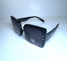 NEW XOXO Black Large Rimless Square Designer  56883 Sunglasses + Case - $920.80 MXN