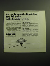 1970 Paquet Lines Ad - You&#39;d only want the finest ship for a Fall cruise - £14.78 GBP