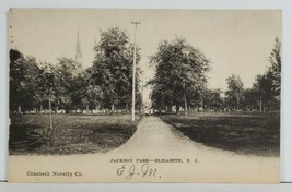 Elizabeth NJ Jackson Park udb Early View Postcard O8 - £12.57 GBP