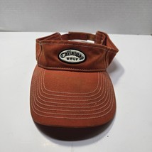 Callaway Unisex Sun Visor Adjustable Back Golf Hat Orange - $7.92