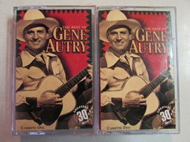 The Best Of Gene Autry 30 Greatest Hits 2 Cassette Tapes Singing Cowboy Vg+ Oop - £9.71 GBP