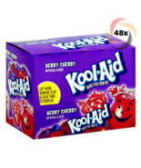 Full Box 48x Packets Kool-Aid Berry Cherry Caffeine Free Soft Drink Mix ... - $508.62 MXN