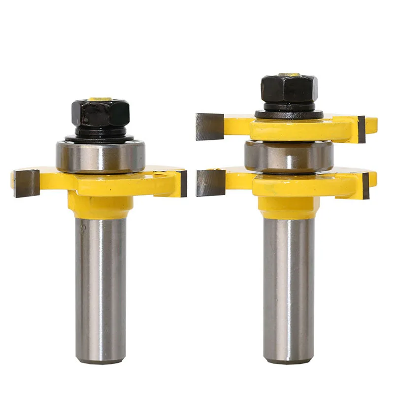 2pcs/set 1/2&quot; Shank 2 Bit Tongue Groove Router Bit Set wor Milling Cutte... - $5,252.12 MXN