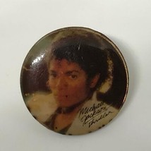 Vintage 1980s Rock &amp; Rolle Emaille Pin Michael JACKSON Thriller - £20.71 GBP