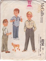 McCALL&#39;S PATTERN 6254 SIZE 2 TODDLER&#39;S SHIRT AND PANTS SET - £4.00 GBP