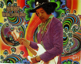 Hendrix-You Make Everything Groovy Metal Sign - $19.95