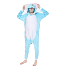 One-Piece Adult&#39;s Animal Pajamas Halloween Party Cosplay Sleepwear Blue Elephant - £17.53 GBP