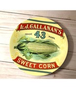 Kane Home Canape Collectible Vintage Plate L.J. Gallanan&#39;s Sweet Corn 8 ... - $12.89