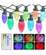 Rgb C9 Christmas Lights Outdoor, 66Ft 100 Led Color Changing Christmas T... - £57.33 GBP