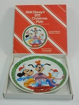 Schmid Walt Disney Character 1975 Christmas Plate w/Box Goofy Mickey Donald - £19.17 GBP