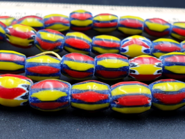 Stunning  Chevrons Venetian Trade Beads Africa Authentic Antiques Collection - £40.99 GBP