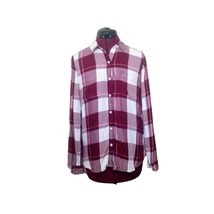 SO Perfect Shirt Multicolor Women Pockets Plaid Button Front Size Medium - $17.18