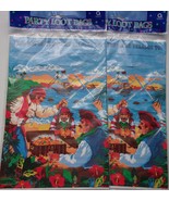 Vintage Amscan 12 Pirate Treasure Party Loot Bags 2 Unopen Packages - $4.99