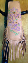 BLING! Hand Embroidered Fringe Leather Stirrup Covers Attachments - $155.00