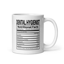 Dental Hygienist Funny Traits Nutritional Facts Ingredients Coffee &amp; Tea... - £15.72 GBP+