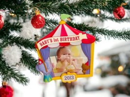 Hallmark Keepsake Ornament Baby’s 1st Birthday Circus Tent Elephant 2013 - $10.28
