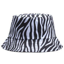 Women&#39;s Zebra Pattern  Korean Style Trendy Fisherman Hat - £16.63 GBP