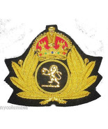 CRUISE SHIP OCEAN LINE CUNARD QUEEN MARY 2 CAPTAIN HAT BADGE KING CROWN ... - $23.76
