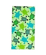 Sea Turtles Tropical Beach Towel Green Blue Ocean Sealife 34 x 64 inch G... - $26.71 CAD