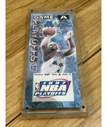 1997 NBA Playoff Games Game A Commemorative Ticket VIP Row A Seat 1 KG JD - $187.60 MXN