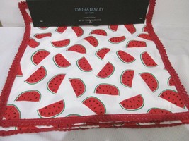 Cynthia Rowley Watermelon Slices Red Placemats Set of 4 - £23.73 GBP