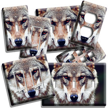 WILD GRAY WOLF RED EYES LIGHT SWITCH OUTLET WALL PLATE COVER ROOM HOME A... - $8.99+