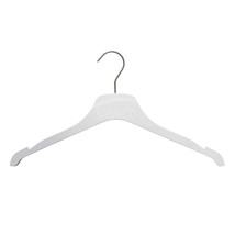 Equinox Wooden Shirt Hanger, 17&quot; - High Gloss White, 50/Ctn - £185.33 GBP