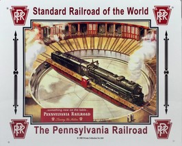 PENNSYLVANIA RAILROAD TURNTABLE SIGN | Gifts for Men | Dad | Grandpa | PRR - £30.35 GBP