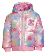 Trolls Puffer Jacket Size 2T 3T 4T or 5T Poppy Pastel Design - $29.95