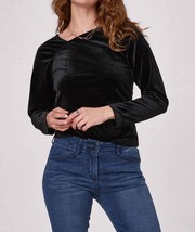 Another Love brielle long sleeve top Black Velvet - $47.00