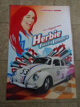 HERBIE FULLY LOADED - A WALT DISNEY MOVIE POSTER WITH LINDSAY LOHAN - £16.41 GBP