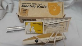 Vtg Hamilton Beach Electric Carving Knife Model 275G Gold White Tested &amp; Working - £11.13 GBP