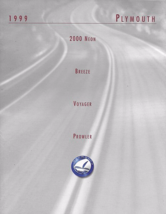 1999 Plymouth FULL LINE brochure catalog 2nd Edition PROWLER NEON VOYAGE... - £6.29 GBP