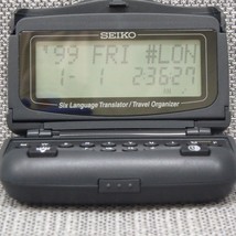 Seiko 6 Language Pocket Translator Travel Organizer Alarm Vintage Model ... - $9.87