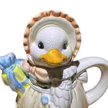 Vintage Heritage Mint Figural Ceramic Lady Mama Duck Teapot Decor Only 7... - $20.64