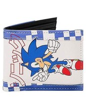 Sonic The Hedgehog Men&#39;s Blue Bifold Wallet Sega Licensed NEW - £16.30 GBP